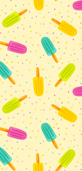 Ice cream cones scoops yellow - evaline ness free wallpaper for mobile