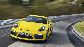 Yellow sports car driving road 3 - a yellow sports car free wallpaper