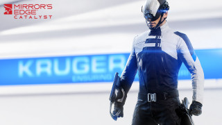 Man futuristic suit standing blue - unreal free wallpaper