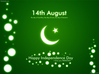 Green background crescent star independence - bapu free wallpaper