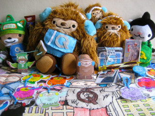 Stuffed animals table paper cutouts - stuffed animal free wallpaper