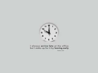 Clock quote gray background blackwhite - cleve gray free wallpaper