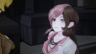 Girl pink hair man pink - optical free wallpaper for desktop