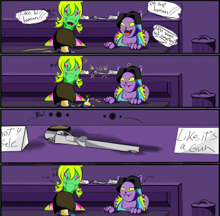 Cat gun comic strip funny - a comic strip free wallpaper for tablet