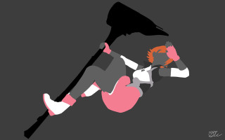 Woman bird blackbird pinkheart orangehair - a black bird free wallpaper