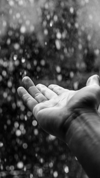 Hand reaching rain window black - free rain wallpaper for mobile