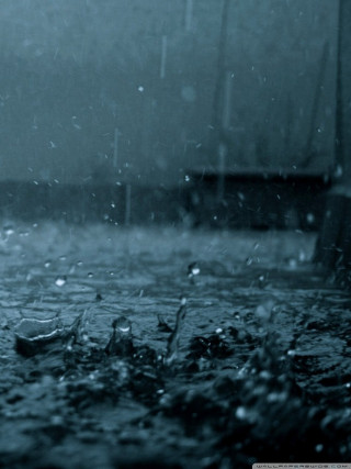 Person walking rain umbrella backpack - a photo free wallpaper for mobile