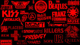 Red black stickers background group - a large group free wallpaper