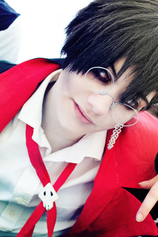 Man black hair glasses pointing - a finger free wallpaper for mobile