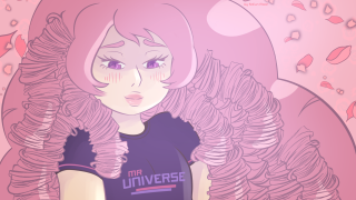 Pink haired girl anime flowers - a purple shirt free wallpaper for desktop