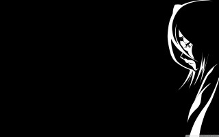 Black white anime creepy character - anime character free wallpaper