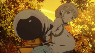 Person hat bag tree yellow - a yellow sky free wallpaper