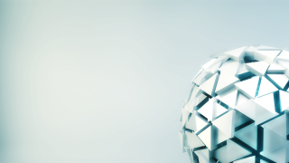 White black object light blue - crystal cubism free wallpaper