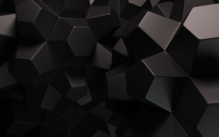 Black background cubes different sizes 3 - cinema 4 d free wallpaper