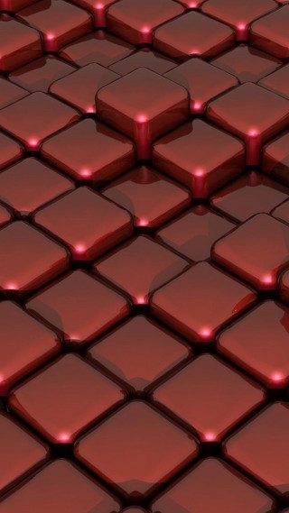 Red background square tiles red - the middle free wallpaper for mobile