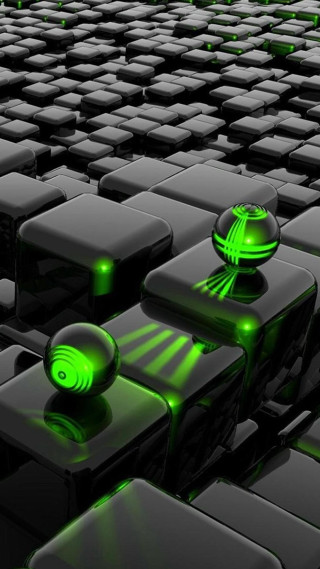 Glowing green keyboard black light - a computer keyboard free wallpaper