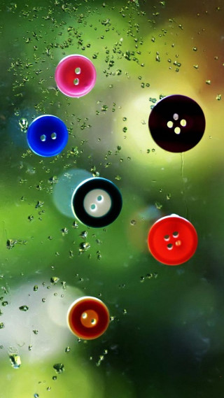 Buttons rain window green blurry - rain free wallpaper for mobile