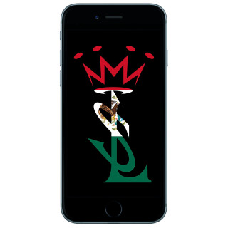 Cell phone crown image green - screen free wallpaper for tablet