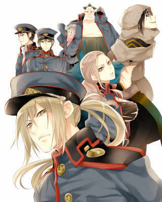 Anime characters hats uniforms group - toyism free wallpaper for mobile