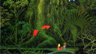 Couple forest red fish waterfall 2 - final fantasy free wallpaper for desktop