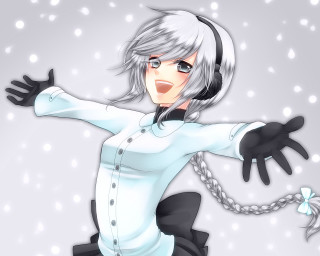 Alice prin white haired dancing - black glove free wallpaper