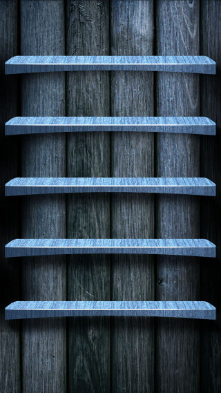Shelf three shelves wood paneling - abstract art free wallpaper for mobile