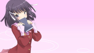 Girl red dress tablet knife - a red dress holding free wallpaper