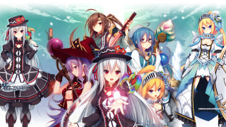 Anime characters blue sky clouds 23 - key art free wallpaper