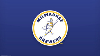 Milwaukee brewers logo blue background - aaron miller free wallpaper