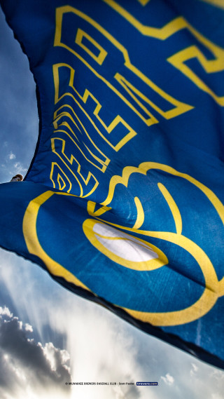 Blue yellow flag sky clouds - a blue sky background free wallpaper