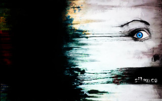 Blue eyes black background painting - edward dugmore free wallpaper