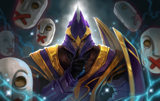 Mysterious purplemask yellowcape rednose glow - mysterious free wallpaper