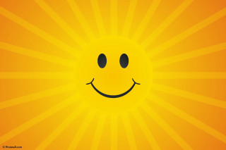 Yellow sun smiley face black - a smiley face free wallpaper