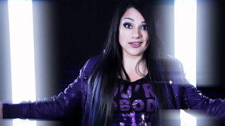 Woman longhair purplejacket araceligilbert hologram - a purple jacket free wallpaper