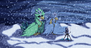 Cartoon characters snow cameraman camera - ground next free wallpaper