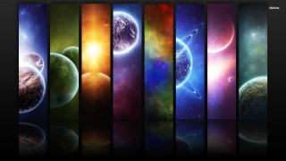 Planets color size series images - the surface free wallpaper