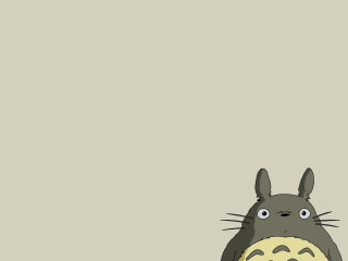 Cartoon character holding banana totoro - ghibli free wallpaper