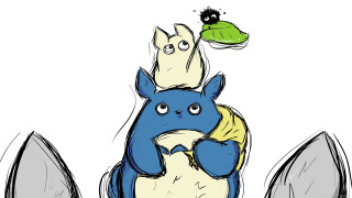 Cartoon character chair frog back - flat color free wallpaper