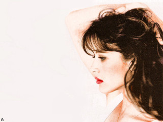 Woman long hair red lipstick 22 - ayami kojima free wallpaper