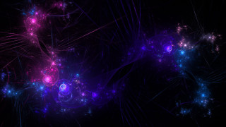 Wires balls purple blue abstract - particle free wallpaper