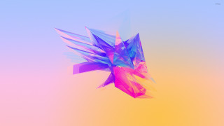 Colorful bird flying blue sky - liam brazier free wallpaper