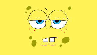 Cartoon face two eyes frown - a cartoon face free wallpaper