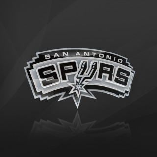 San antonio spurs logo black 2 - official medium free wallpaper for tablet