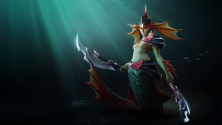 Woman sword water fish back - a fish free wallpaper
