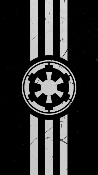 Star wars logo black background 5 - symbol free wallpaper for mobile
