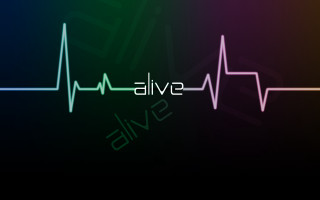 Colorful heartbeat swive line of - vector curve free wallpaper