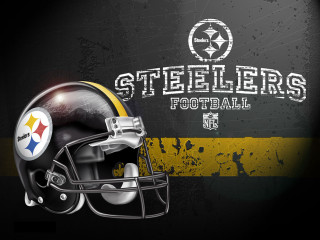 Pittsburgh football helmet yellow black - yellow stripe free wallpaper