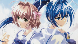 Anime girls blue hair white 4 - white shirt free wallpaper