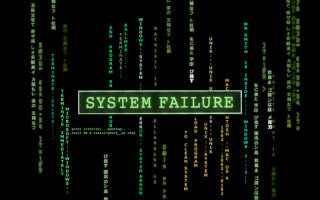 System failure green sign wireframe - letter free wallpaper for desktop