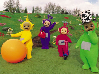 Costumed group field ball toy - costume free wallpaper for desktop